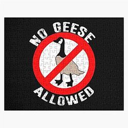 Canadian Geese Not Allowed Jigsaw Puzzle