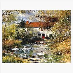 The Geese Tranquil Rural Life Jigsaw Puzzle