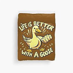 Life Is Better With A Geese Duvet Cover