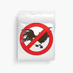 Canadian Geese No Geese Allowed Hissing Duvet Cover