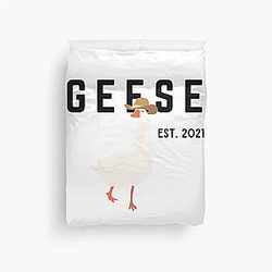 Geese Band Graphic Duvet Cover