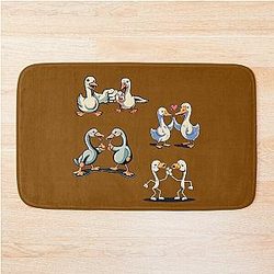 Life is better with geese bath mat