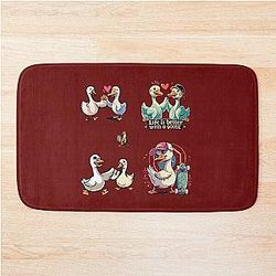 Life is Better with Geese Bath Mat