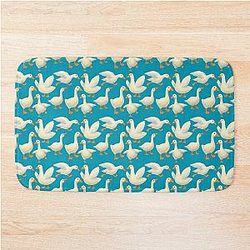 World's Silliest Gaggle of Geese Bath Mat