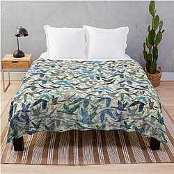 Wild Geese Swooping Low Throw Blanket