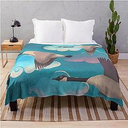 Flying Geese Pattern Throw Blanket