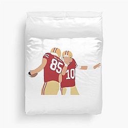 Jimmy and George Kittle Duvet Cover