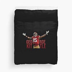 George Kittle Hoodie Duvet Cover