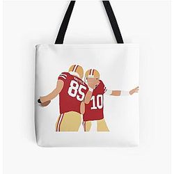 Jimmy and George Kittle All Over Print Tote Bag