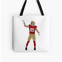 George Kittle Celebration Tote Bag