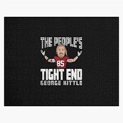 George Kittle Cartoon For San Francisco 49ers Fans Essential T-Shirt Jigsaw