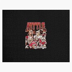 George Kittle Bootleg Vintage Jigsaw Puzzle