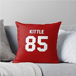 George Kittle Throw Pillow