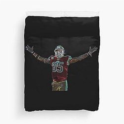 Neon George Kittle 85 Celebration Duvet Cover