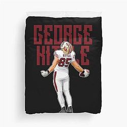 George Kittle Celebrate Touchdown 85 Bold Duvet Cover