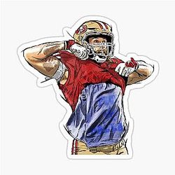 George Kittle in Dallas Sticker