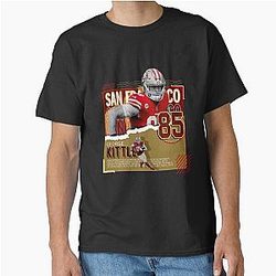 George Kittle 49ers Football Shirt Unisex T-Shirt, 90s Bootleg Style San Fran Retro T-Shirt, Football Tee Birthday Gifts for Him and Her Classic T-Shirt