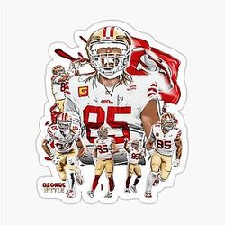 George Kittle San Francisco Flag Sticker