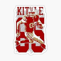George Kittle by Dollstudios Design Sticker