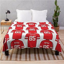 George Kittle Jersey Blanket