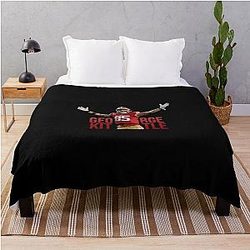 George Kittle Pullover Throw Blanket