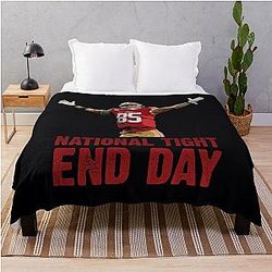 George Kittle National Tight End Throw Blanket