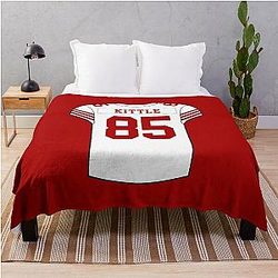 George Kittle Away Jersey Blanket