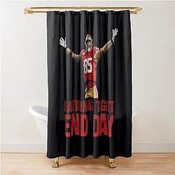 George Kittle National Tight End Day Shower Curtain