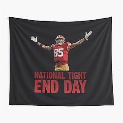 George Kittle National Tight End Day Tapestry