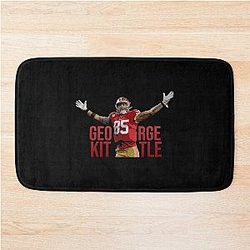 George Kittle Hoodie Bath Mat