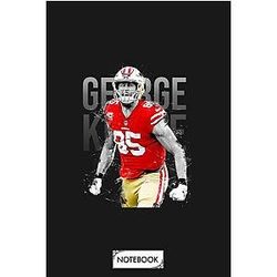George Kittle Notebook: Lined College Ruled Paper, 120 Pages, Diary, Journal, Matte Finish Cover, Planner