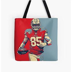 George Kittle's Road to Legend All Over Print Tote Bag
