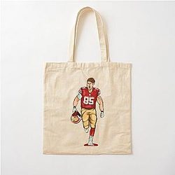 George Kittle Cotton Tote Bag