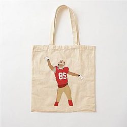 George Kittle Cotton Tote Bag