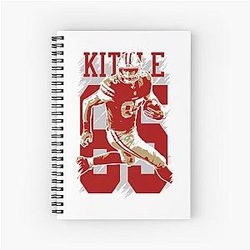 George Kittle by Dallas Kittle Vintage Doll Studios Design Spiral Notebook