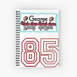 George Kittle America Football San Francisco Texas Spiral Notebook
