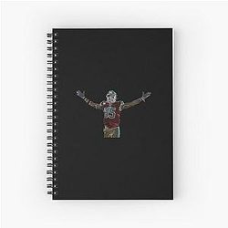 Neon George Kittle 85 Celebration Spiral Notebook