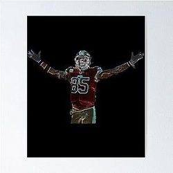 Neon George Kittle 85 Celebration Poster