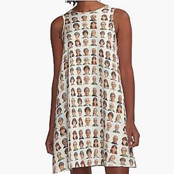 Studio Ghibli faces Aline dress