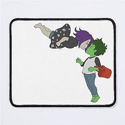 Beast Boy and Raven Ghibli Style Mousepad