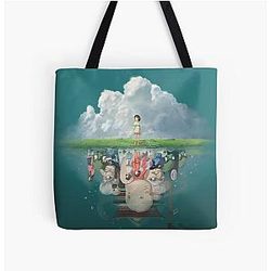 Studio Ghibli Mirror Effect Tote Bag