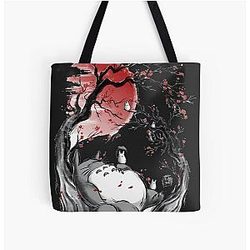 My Neighbor Totoro Aesthetic Vintage My Neighbor Totoro Shirt Art Studio Ghibli Tote Bag