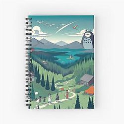 Studio Ghibli Landscape Notebook