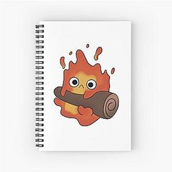 Calcifer Howl's Moving Castle Ghibli Notebook