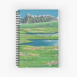 Ghibli Lake Spiral Notebook