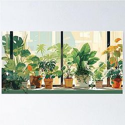 Cozy Ghibli Room to Escape the Real World Poster