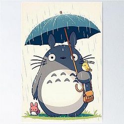 Wall art Totoro Studio Ghibli Inspired Magic Poster
