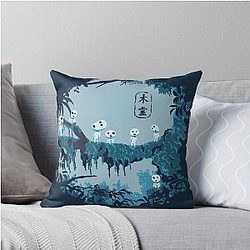 Kodama Studio Ghibli Throw Pillow