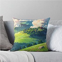 Ghibli Style Nature's Beauty Pillow