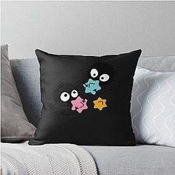 Soot Studio Ghibli Throw Pillow